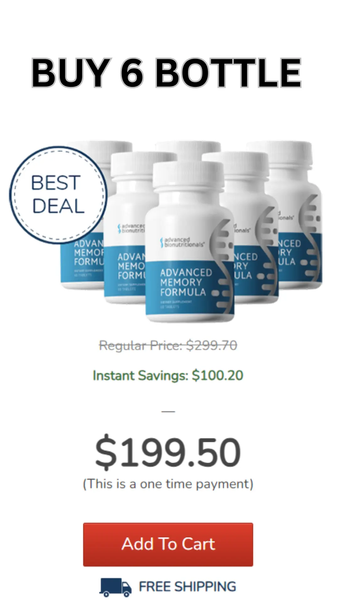  Advanced Memory Formula 6 Bottle
